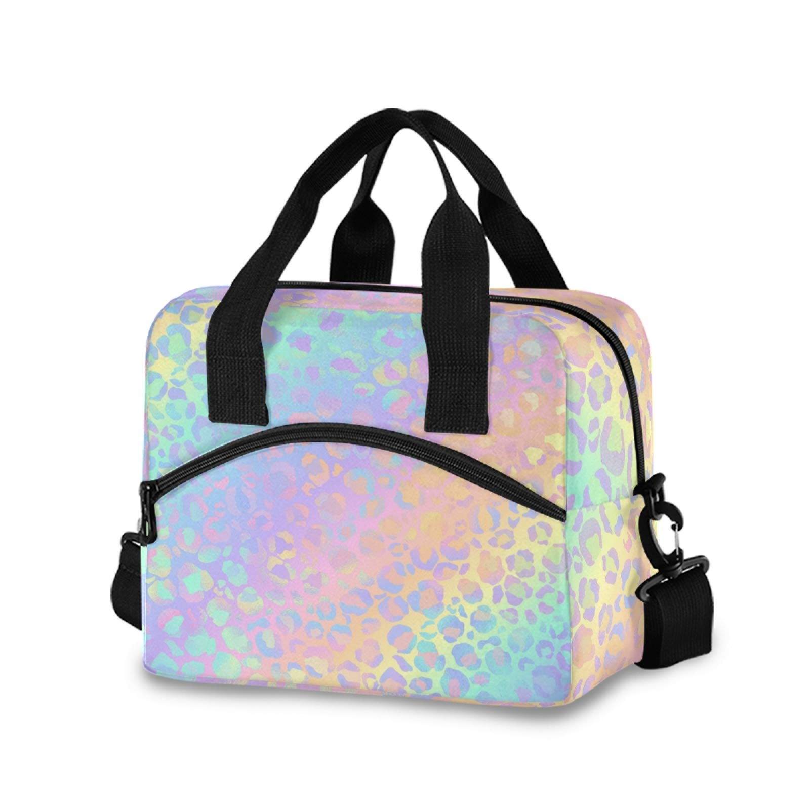 ALAZA Grunge Leopard Print Pink Large Cooler Bag - Waterproof, For Camping, Picnic, BBQ
