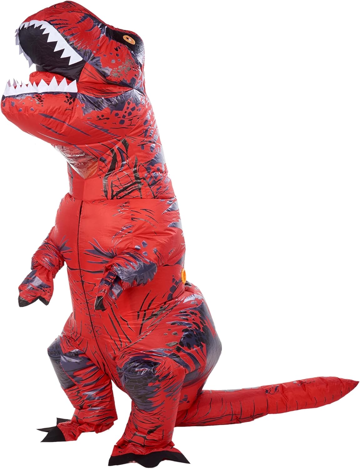 ATDAWN Inflatable Dinosaur Costume, Halloween T-Rex Dinosaur Costume for Adults Kids, Blow Up Costume for Boys Girls Adults S (100-130CM)