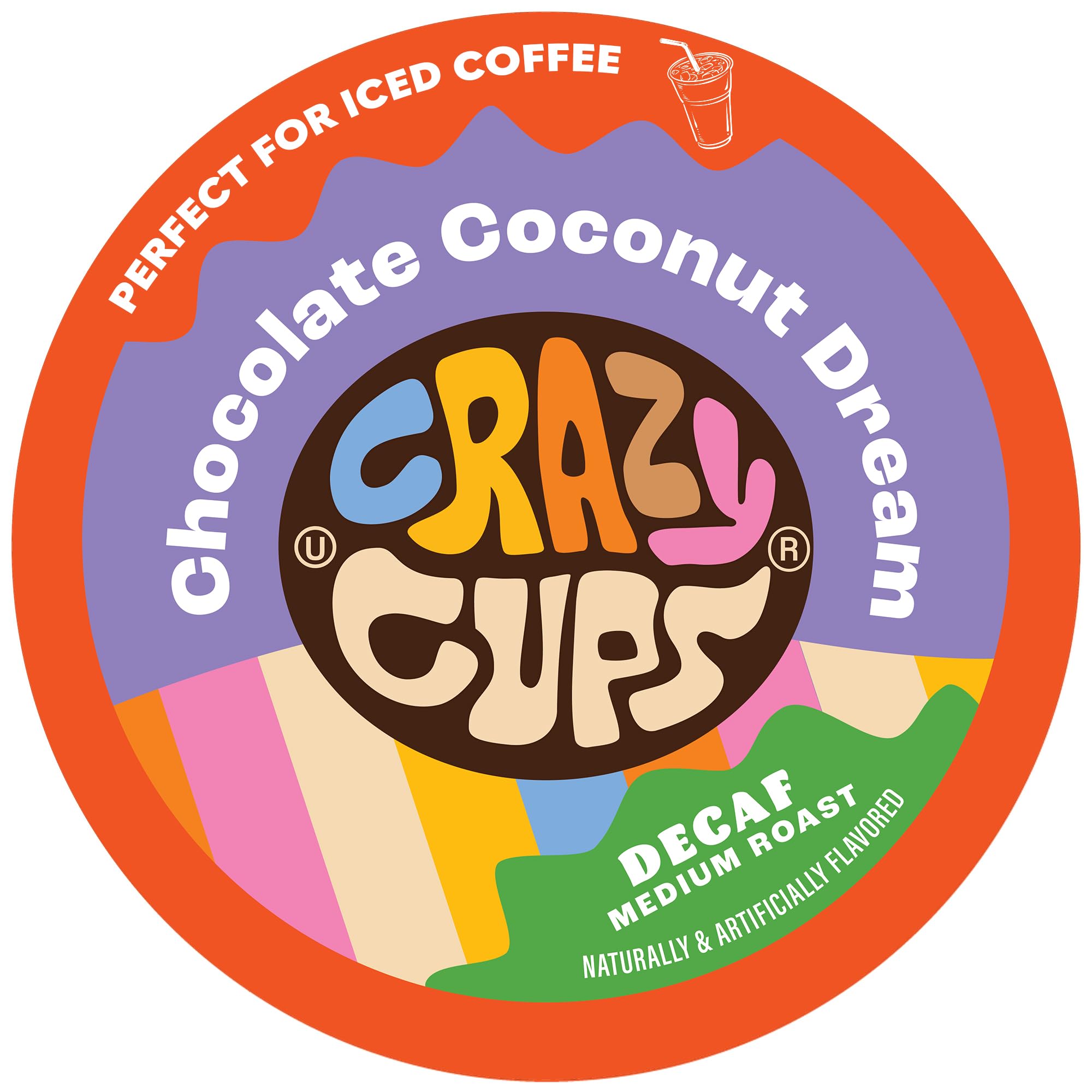 Flavored Decaf Hot or Iced Coffee, for the Keurig K Cups 2.0 Brewers, Chocolate Coconut Dream, 22 Count