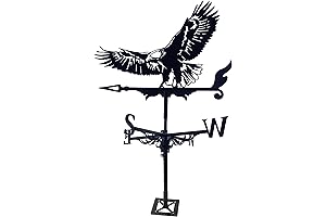 Weathervanes Isbell: Stainless Steel Bald Eagle Weather Vane for Outdoor Farm Yard...