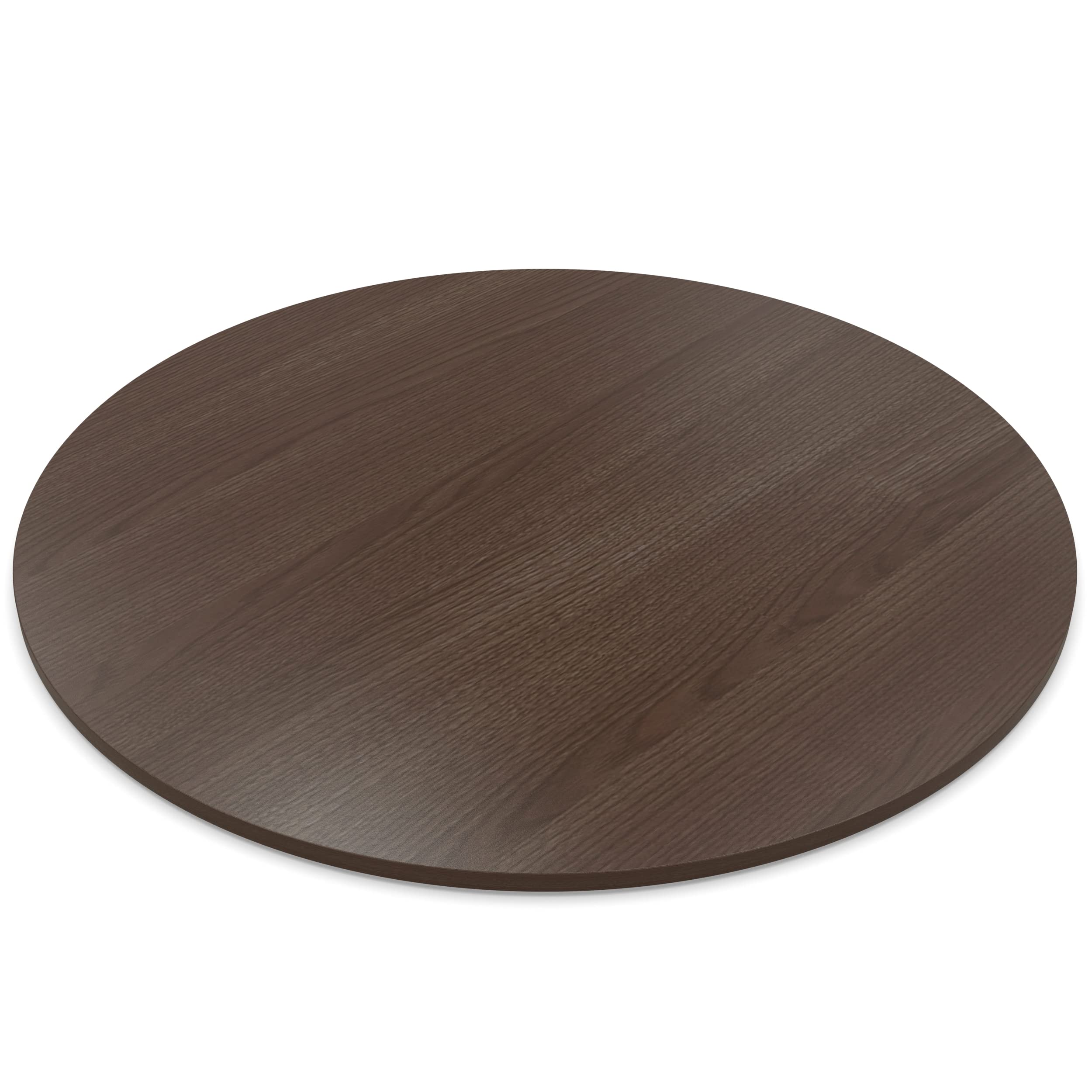 AUPROTEC Tischplatte 19mm rund Ø 1200 mm Eiche Piemont Mokka Holzplatte melaminharzbeschichtet Spanplatte mit Umleimer ABS Kante Auswahl: 120 cm