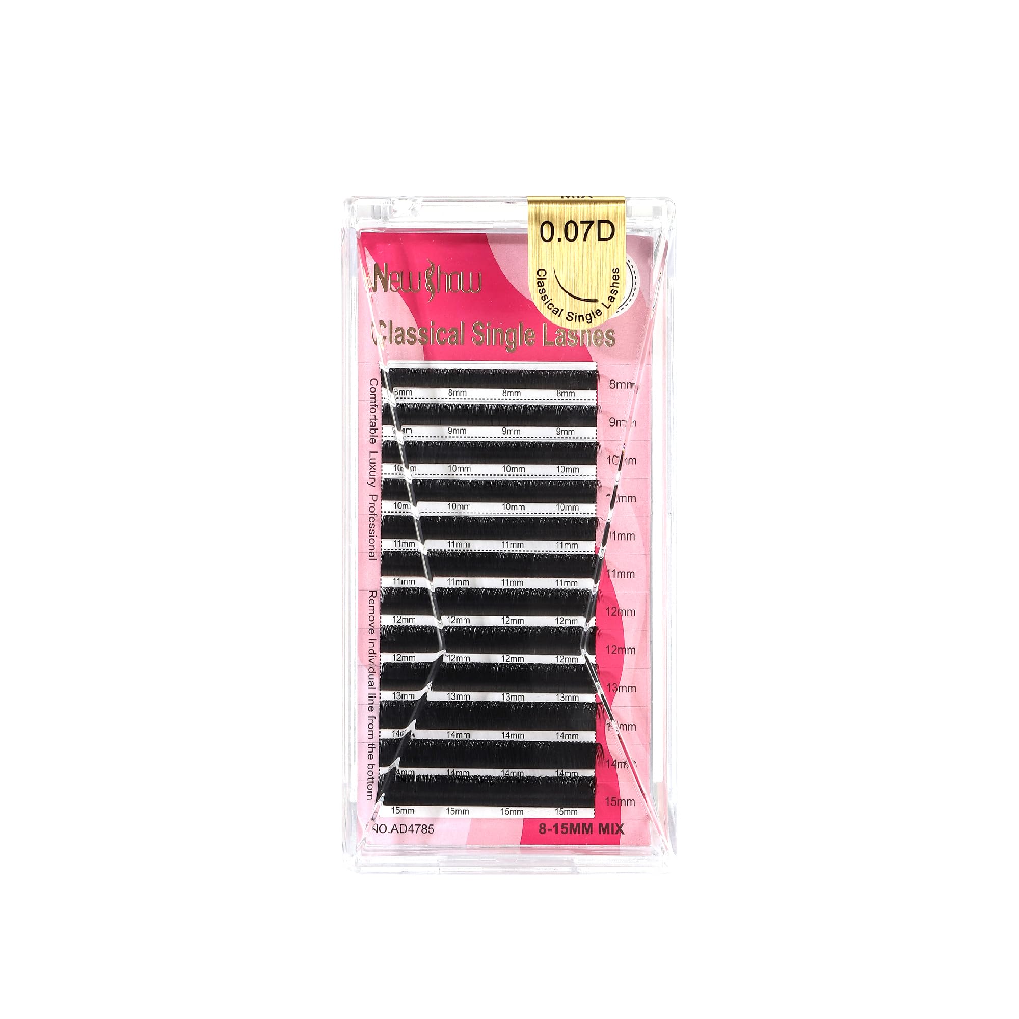 0.07 D Eyelash Extension Mix Tray (8–15 mm) – Premium Original Hair Soft Volume Lashes, Lightweight Natural Look, Professional Individual Lash Extensions for Salon & Home Use-image-5