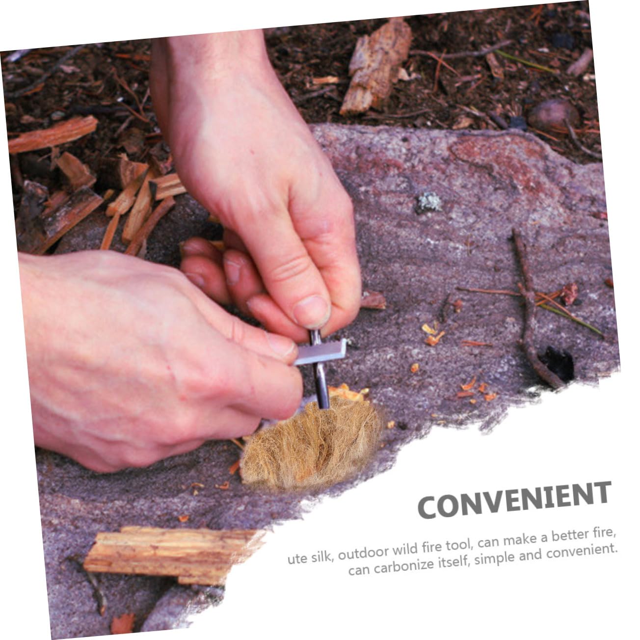12pièces Outils Allumage Jute Naturel pour Camping Accessoires De Survie pour Allumer Facilement Le Feu Extérieur pour Toutes Conditions Climatiques
