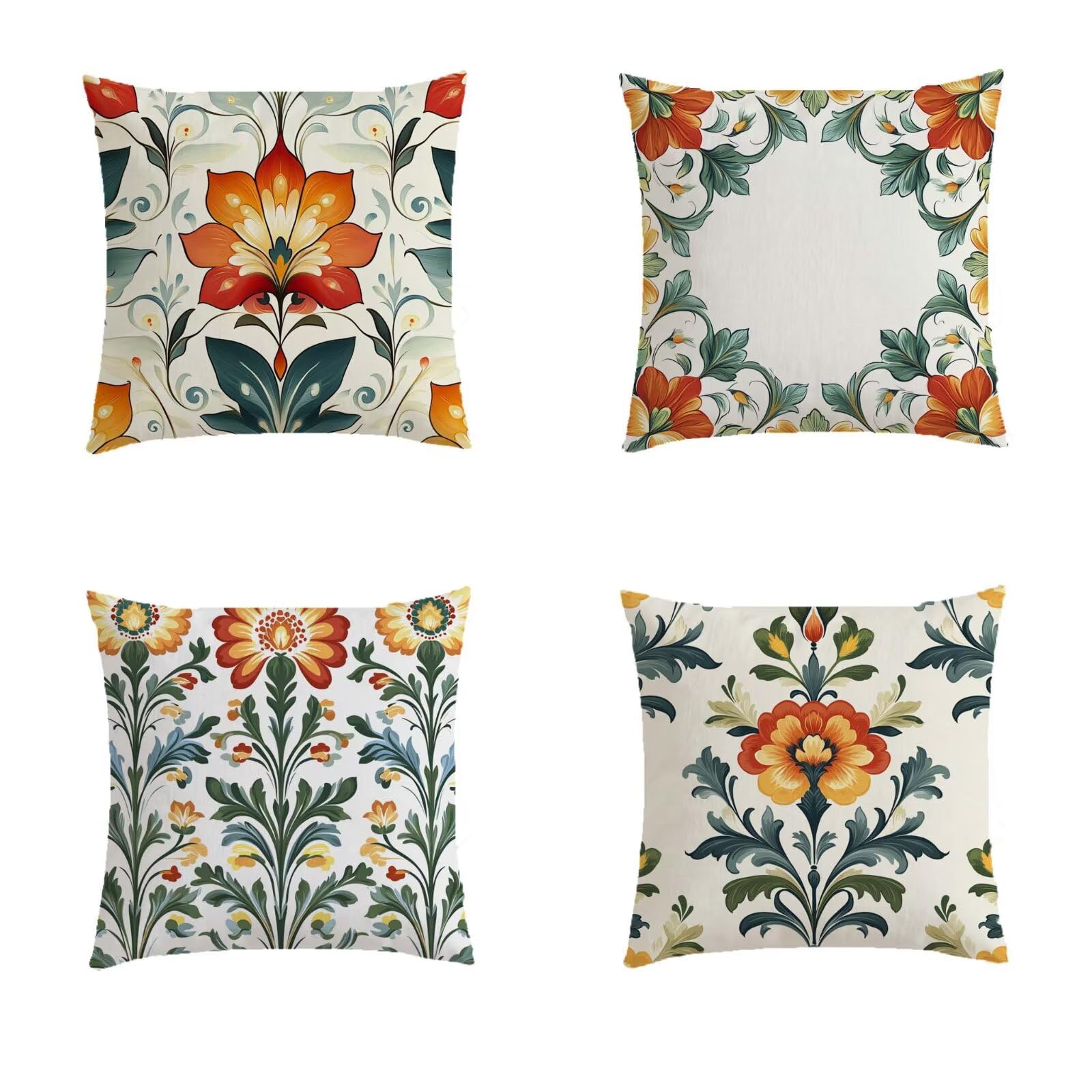 Housse coussin salon de jardin exterieur 70x70cm lot de 4 taie oreiller carré