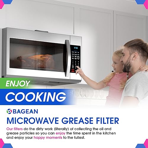 Miniatura 6 de Filtro de grasa WB06X10309 Reemplazo para muchos hornos de microondas GE - Paquete de 2