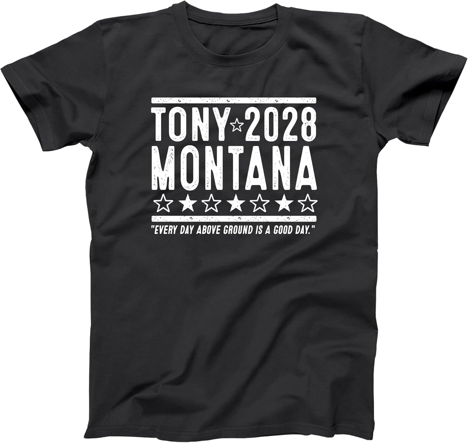Tony Montana 2028 - Retro 80s 90s Miami Cuba Pride Movie Humor Xs-6x - 3 Colors Soft - Unisex Tee