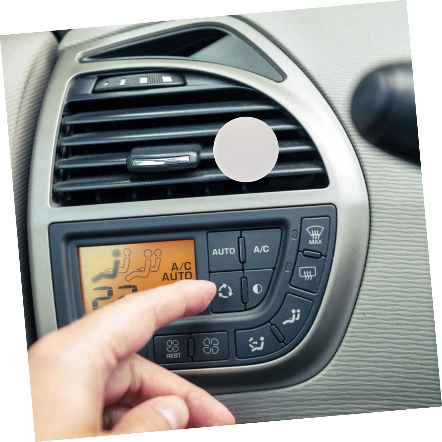 CHILDWEET Clip per Bocchetta Aria Auto e Profumatore Fai da Te Ganci per Auto Accessori Resistenti in Metallo e Plastico, 100 Pezzi per Decorare L'auto
