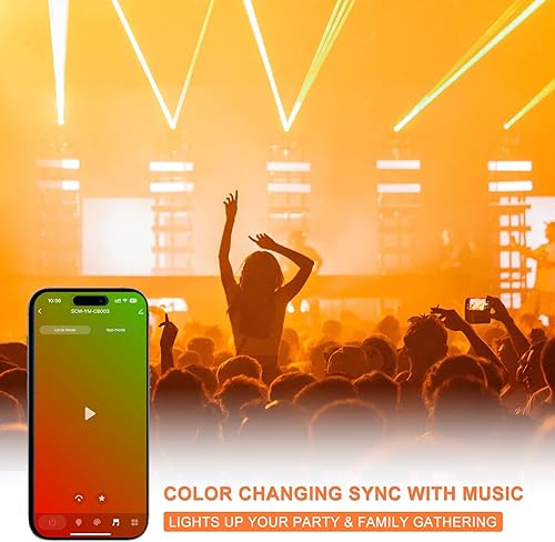 Miniatura 5 de Tira de luz LED RGB COB de 20 pies20.0 ft, tira de luz regulable que cambia de color DC24V, funciona con AlexaGoogle AssistantTuya cinta flexible