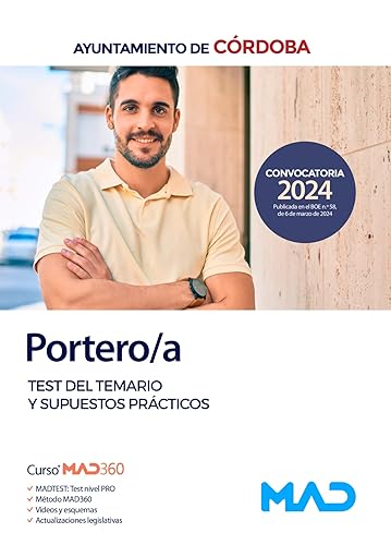 Portero/a del Ayuntamiento de Córdoba. Test del temario y supuestos prácticos
