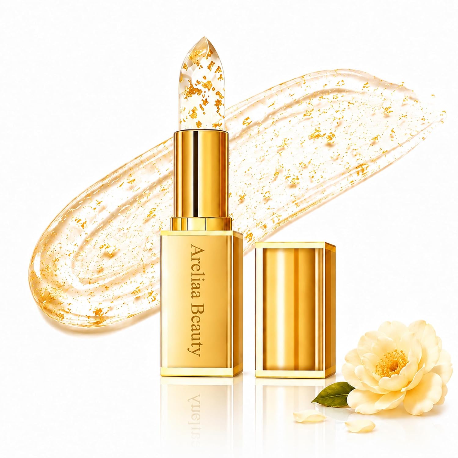 Skin-Adaptive Lipstick, PH Color Changing Tinted Lip Balm, Long-Lasting Hydration Nourishing, Transfer-Resistant, Clear Jelly Finish for Older Women (1PCS)