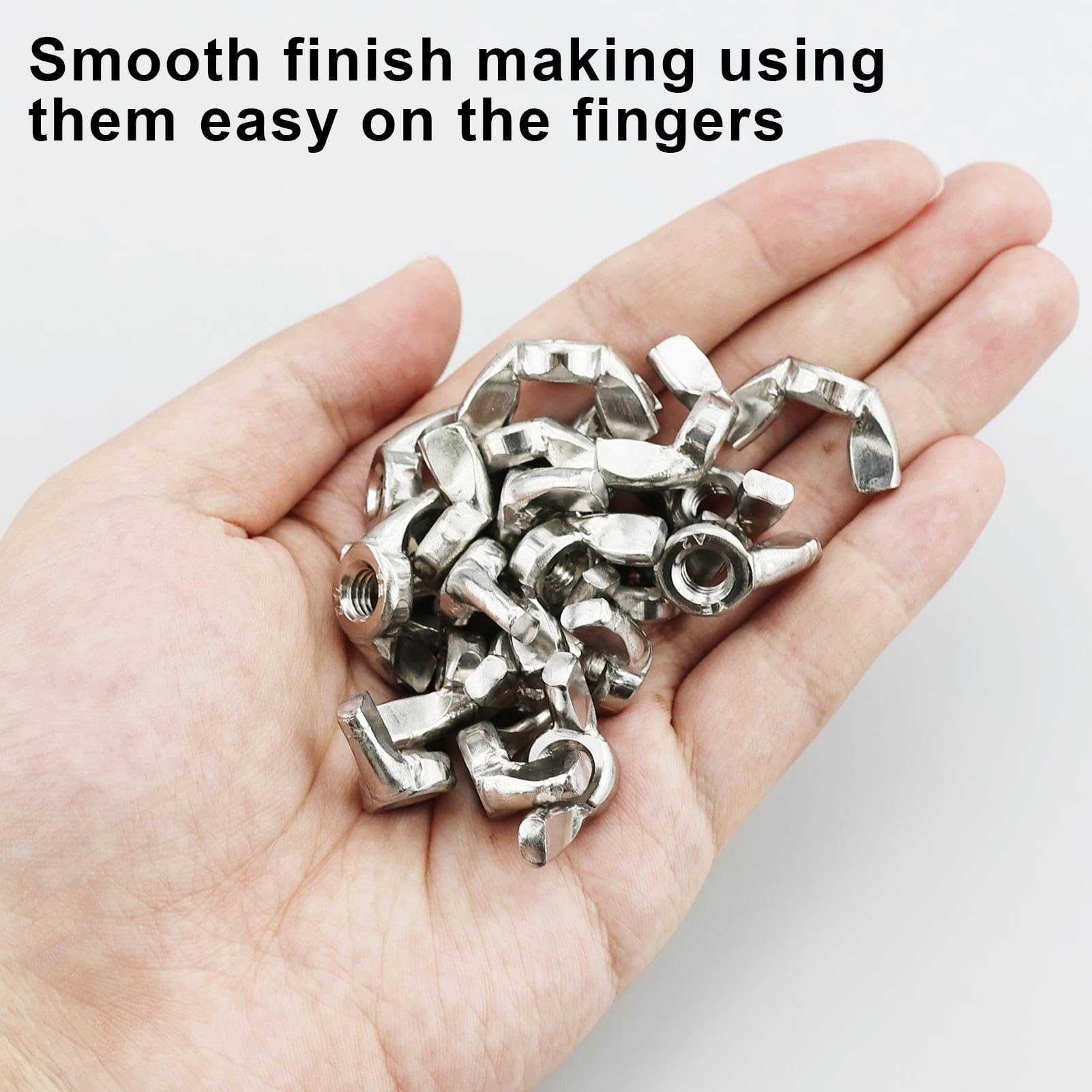 Dadi A Farfalla In Acciaio Inox - Set 100 Pezzi Con Misure M3 A M12 Per Fai Da Te E Riparazioni - Foto 6