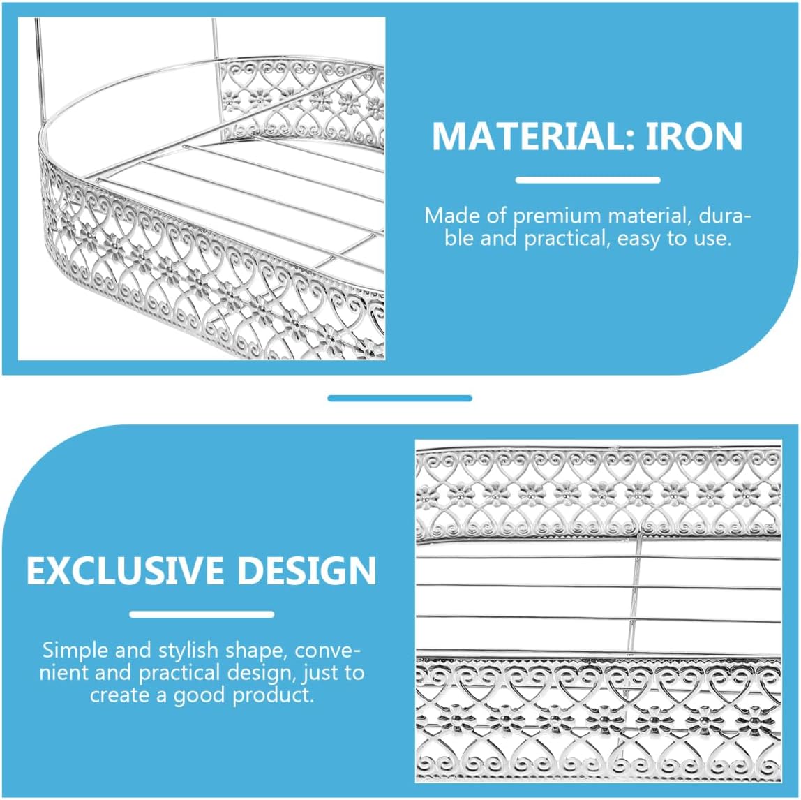 PRETYZOOM Coffee Cup Holder Iron Mug Rack with Drainage Tray Kitchen Display Shelf for 6 Cups Sugar Jar Milk Jug and Teapot Home and Office Storage Organizer