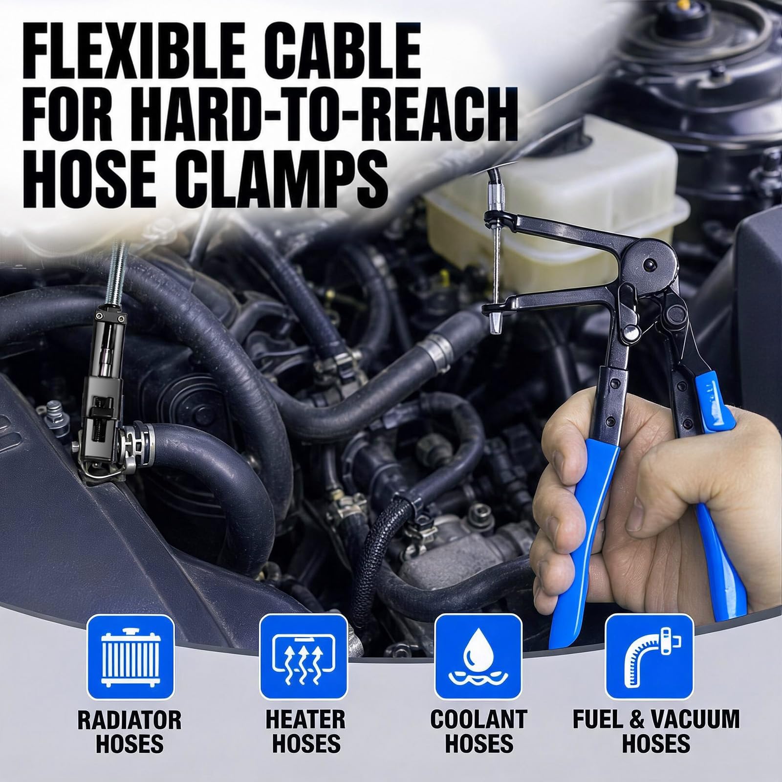 Hose Clamp Pliers Set - 9 Piece Automotive Tool -4