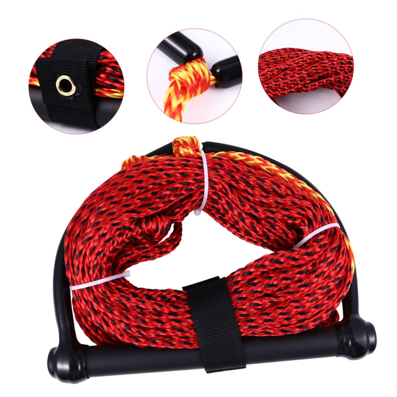 FAVOMOTO Wasserskiseil Für Wakeboard Und Wasserski Schleppseil Mit Griff Geeignet Für Wassersportaktivitäten Wie Kneeboarden Und Wakeskaten