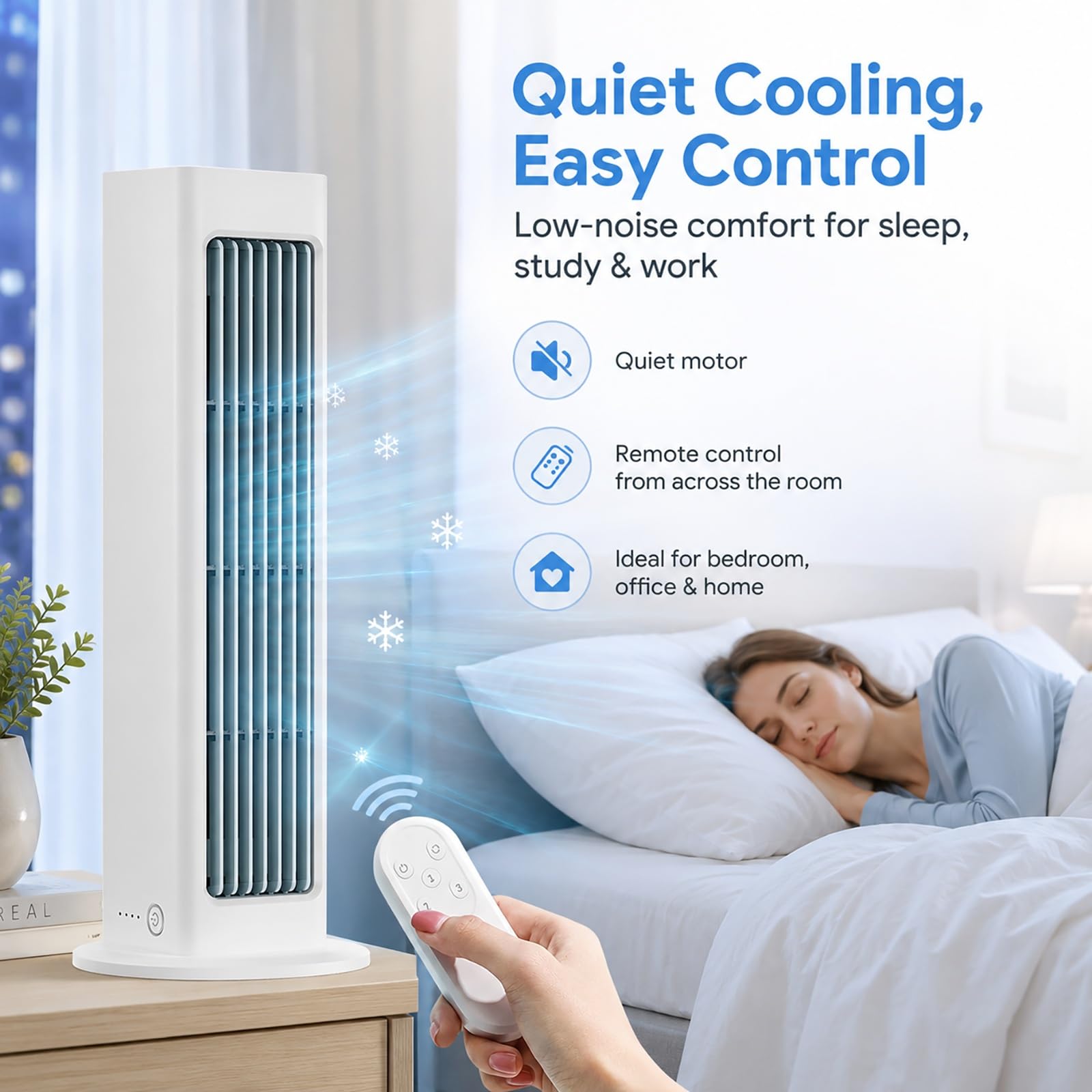 Ventilador Aire Acondicionado Portátil, Climatizador Evaporativo