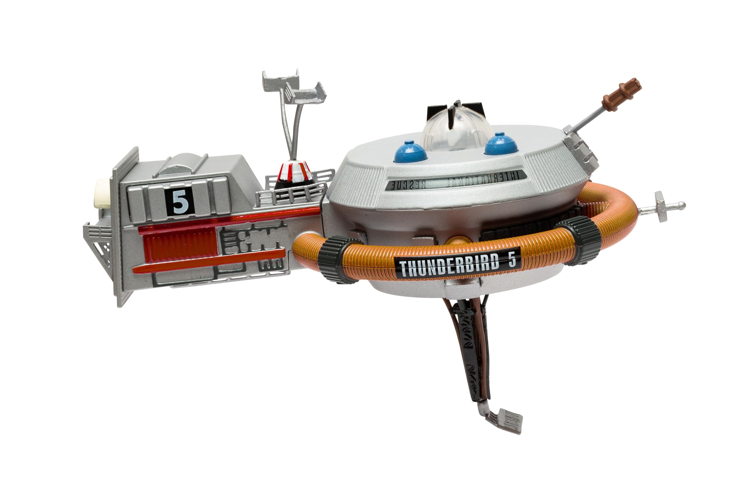 Corgi CC01501 Thunderbirds F.A.B. Collection – Modèle Thunderbird 5 moulé sous Pression, Station Spatiale détaillée avec Support d'affichage, modèles d'engins spatiaux pré-construits sous Pression