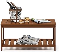 Vista 8 de Furinno FG16504 Tioman - Mesa de café de patio de madera dura al aire libre con aceite de teca, 1 nivel, marrón