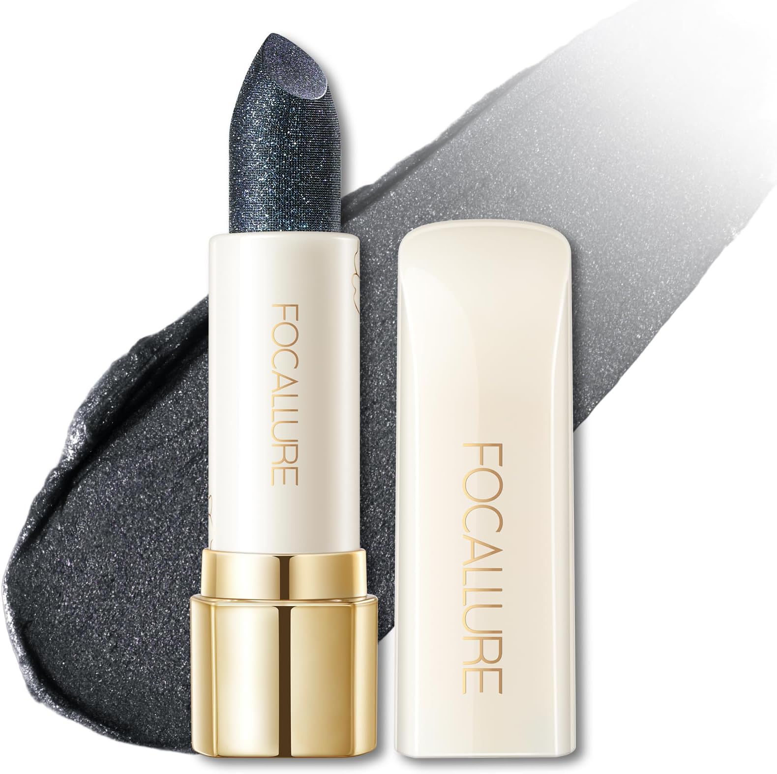 FOCALLURE Moisturizing Shiny Lipstick,Pearl Shimmery Finish,Hydrating Tinted Lip Balm with Creamy Texture,Long Lasting High Pigmented Lip Stain,Night Song