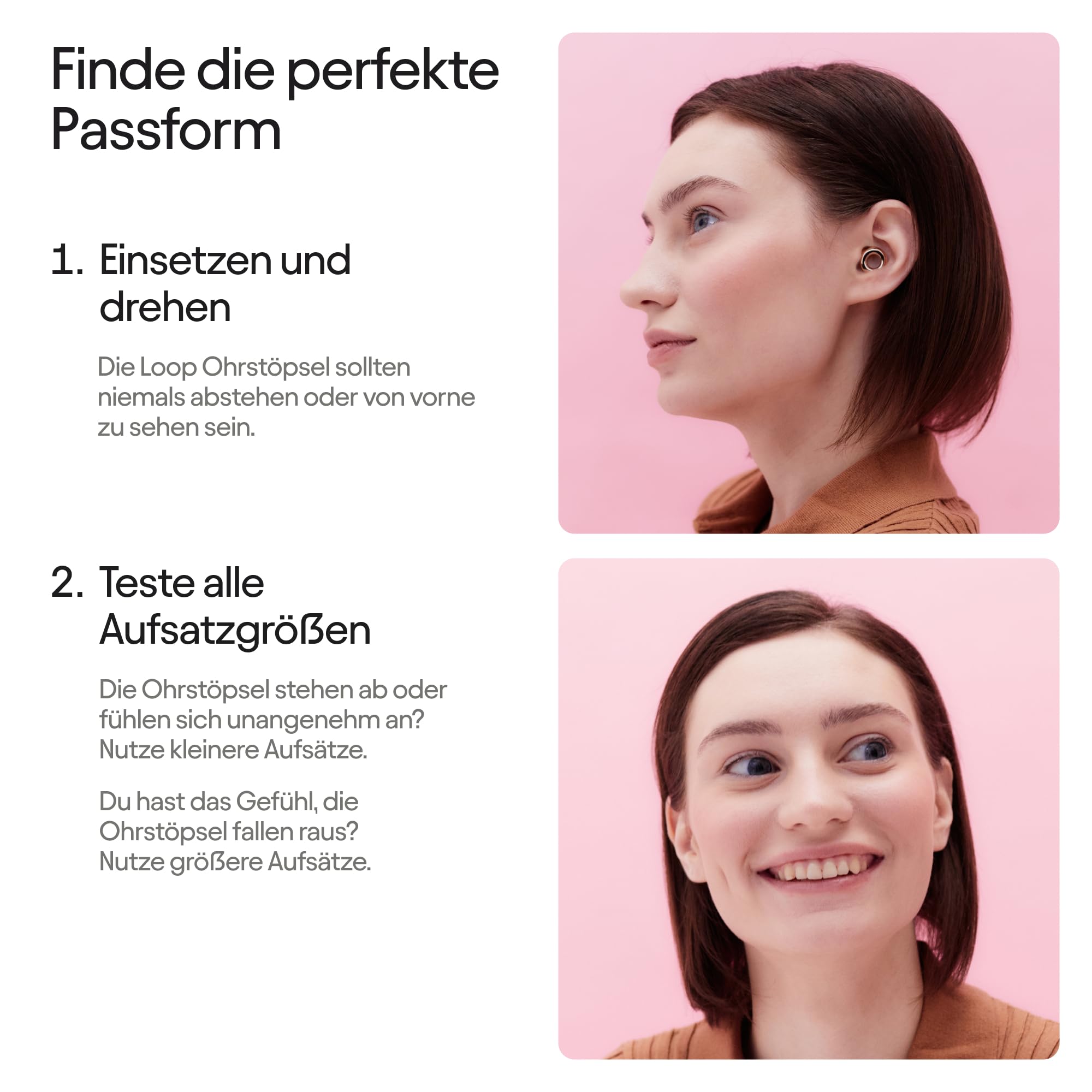 Loop Experience 2 Ohrstöpsel – Zertifizierter Gehörschutz für Konzerte & Festivals, Live-Events, Musiker, Sport, DJs und Nachtschwärmer – geräuschreduzierende Hi-Fi-Ohrstöpsel | SNR 17 dB