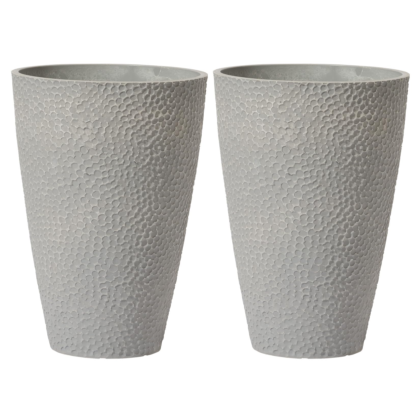 LA JOLIE MUSE Tall Outdoor Round Planter Set of 2
