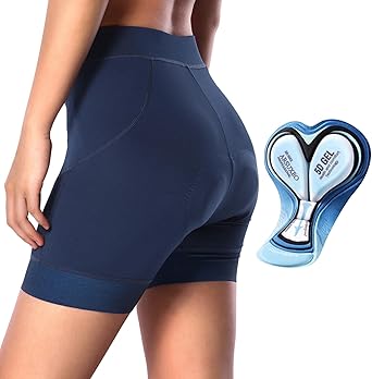 Padded Biker Shorts Women Cycling Shorts with 5D Gel Padding High Waisted Athletic Shorts Mountain and Road Bike