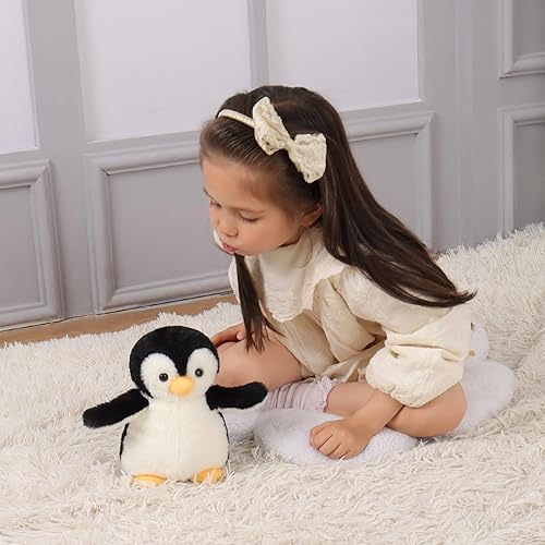 Miniatura 4 de Apricot Lamb Antarctic Toys - Animal de peluche de pingüino negro, suave, perfecto para niños (pingüino negro, 8 pulgadas)