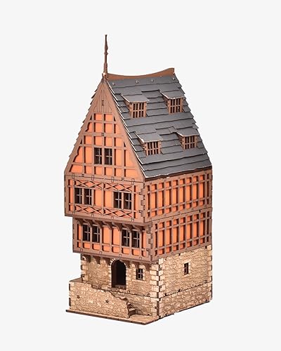 Miniatura 8 de Cooper Rowhouse Kit de construcción de madera para adolescentes y adultos, adecuado para jugar con la familia - Realista