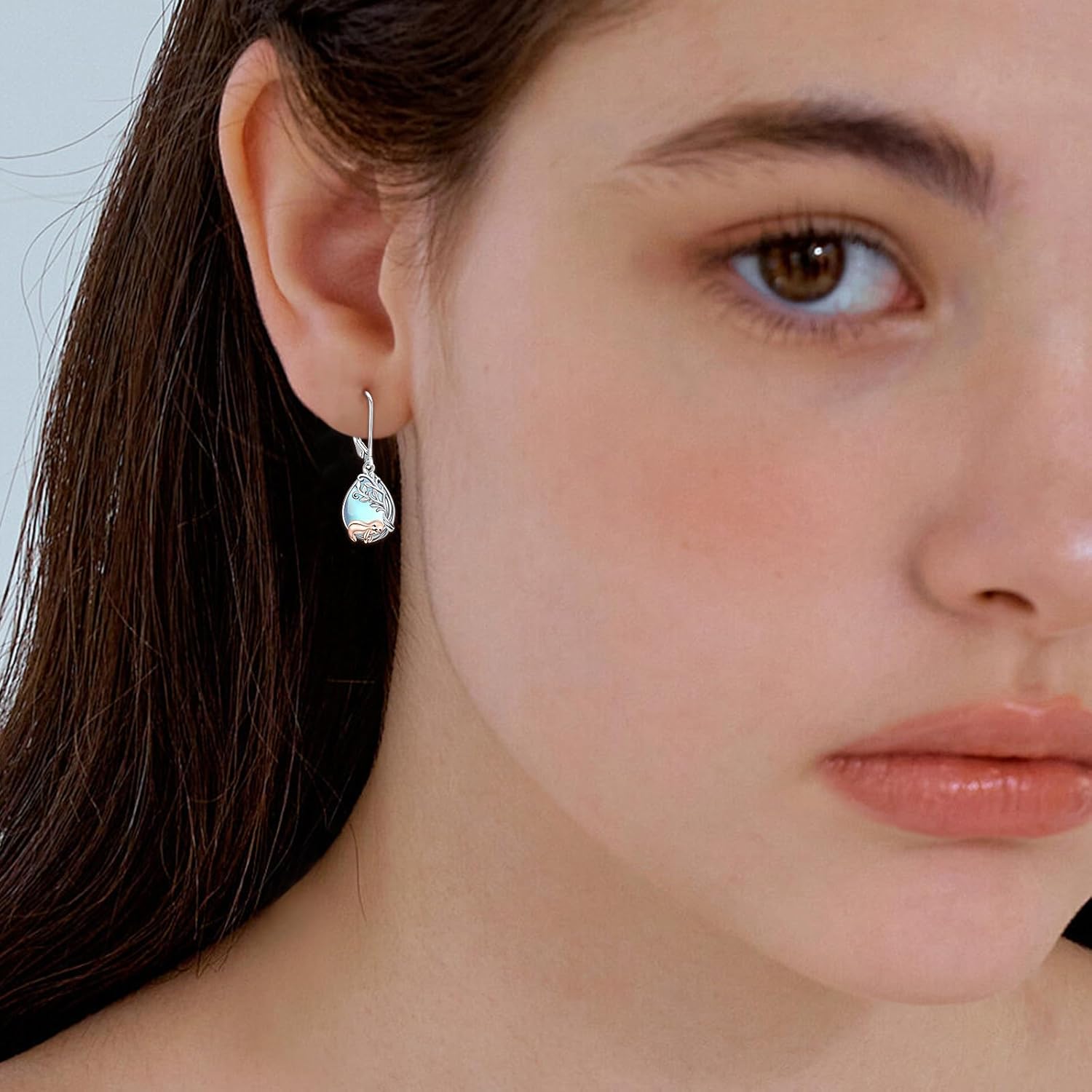 Tree of Life/Filigree/Shamrock Earrings 925 Sterling Silver Moonstone Dangle Drop Earring Jewelry Christmas Birthday Gifts for Women Wife - Image 4