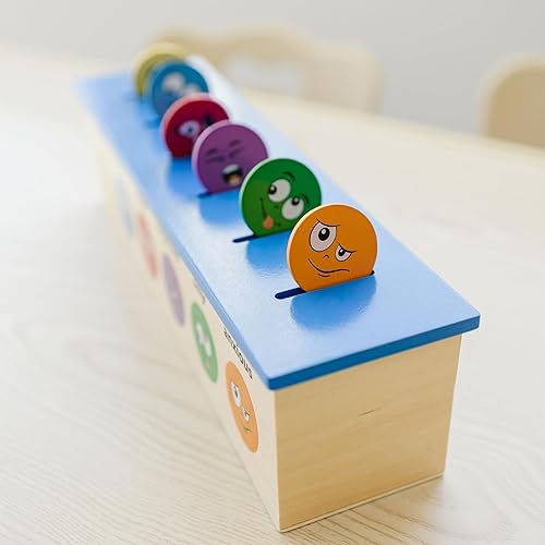 Miniatura 7 de SOLOBO Emotions Coin Drop  Identifica sentimientos, aprendizaje socioemocional, recursos de aprendizaje preescolar, emociones para niños pequeños,