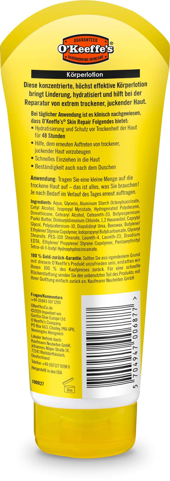 O'Keeffe's Skin Repair balsam do ciała w tubce, 190 ml