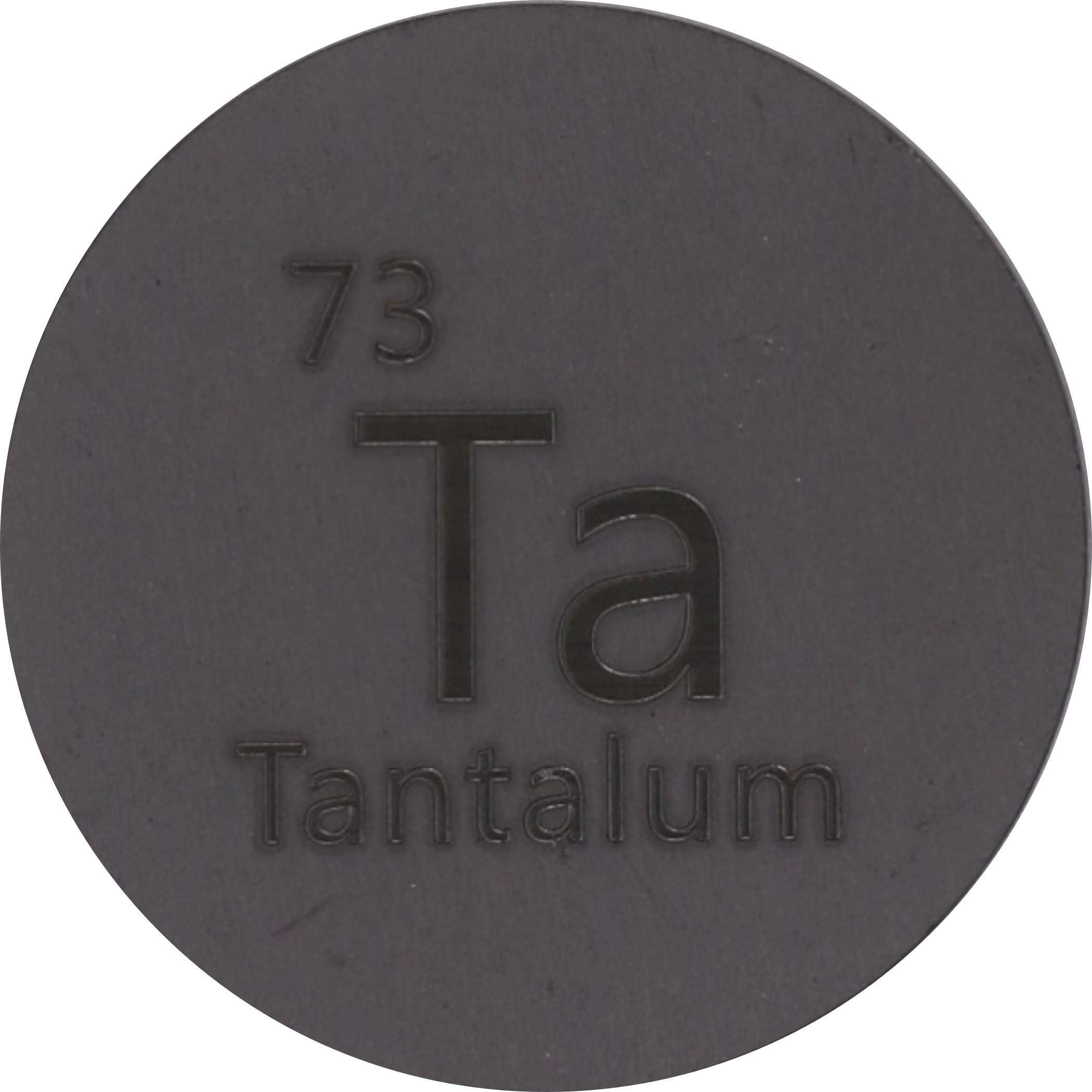 Tantalum (Ta) 24.26mm Metal Disc for Collection or Experiments