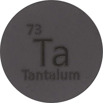 Tantalum Ta 25mm Metal Disc for Collection or Experiments