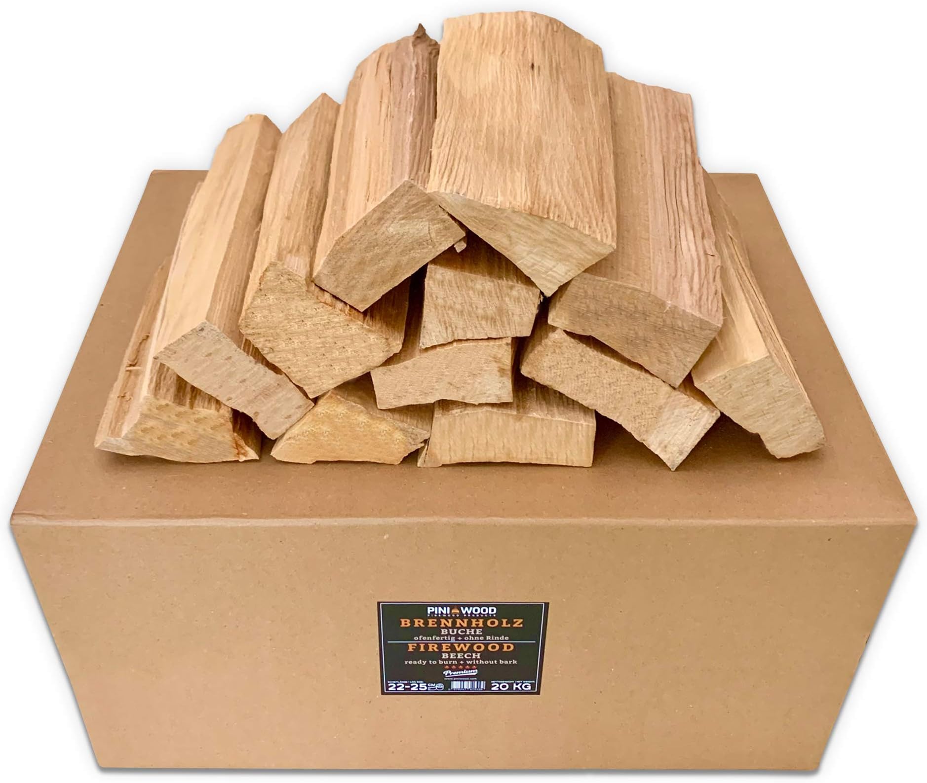 Buchenholz Brennholz 950kg Vorgetrocknet - Premium Kaminholz 33cm Für Ofen & Kamin