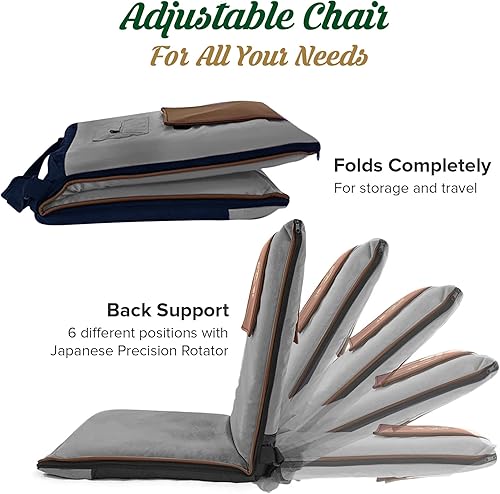 Miniatura 5 de MONK & LLAMA Silla de suelo de meditación con soporte de respaldo, silla ajustable para asientos de suelo, yoga, juegos, sillas de suelo Backjack