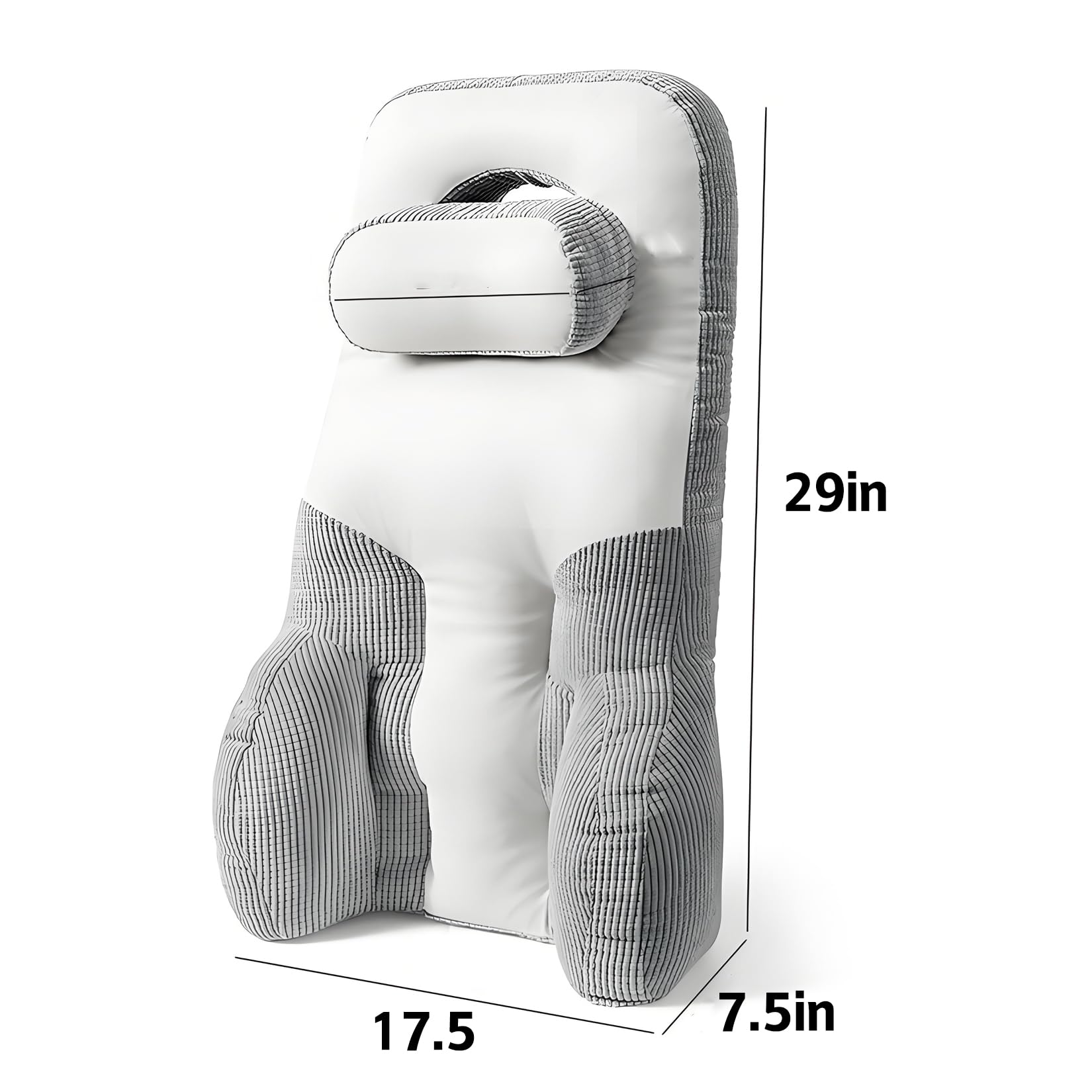 Cojín para Asiento Y Soporte Lumbar Cojín De Silla Oficina, Cojín De Coxis para Silla De Oficina Y Coche, Cojín Lumbar, Cojín Ortopédico para Sentarse Y Almohada para Soporte De Espalda