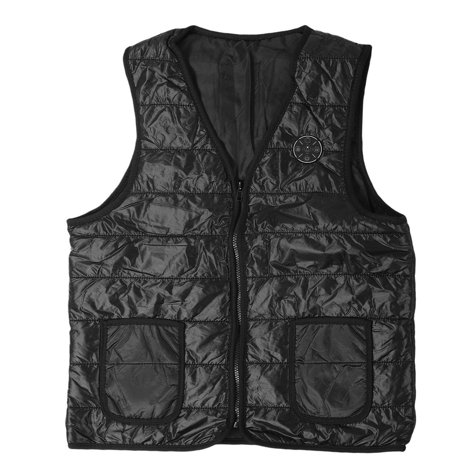 Gilet riscaldato per uomo donna Giacca riscaldante elettrica Gilet invernale 3 livelli di calore 9 zone di riscaldamento collo a V (XL)