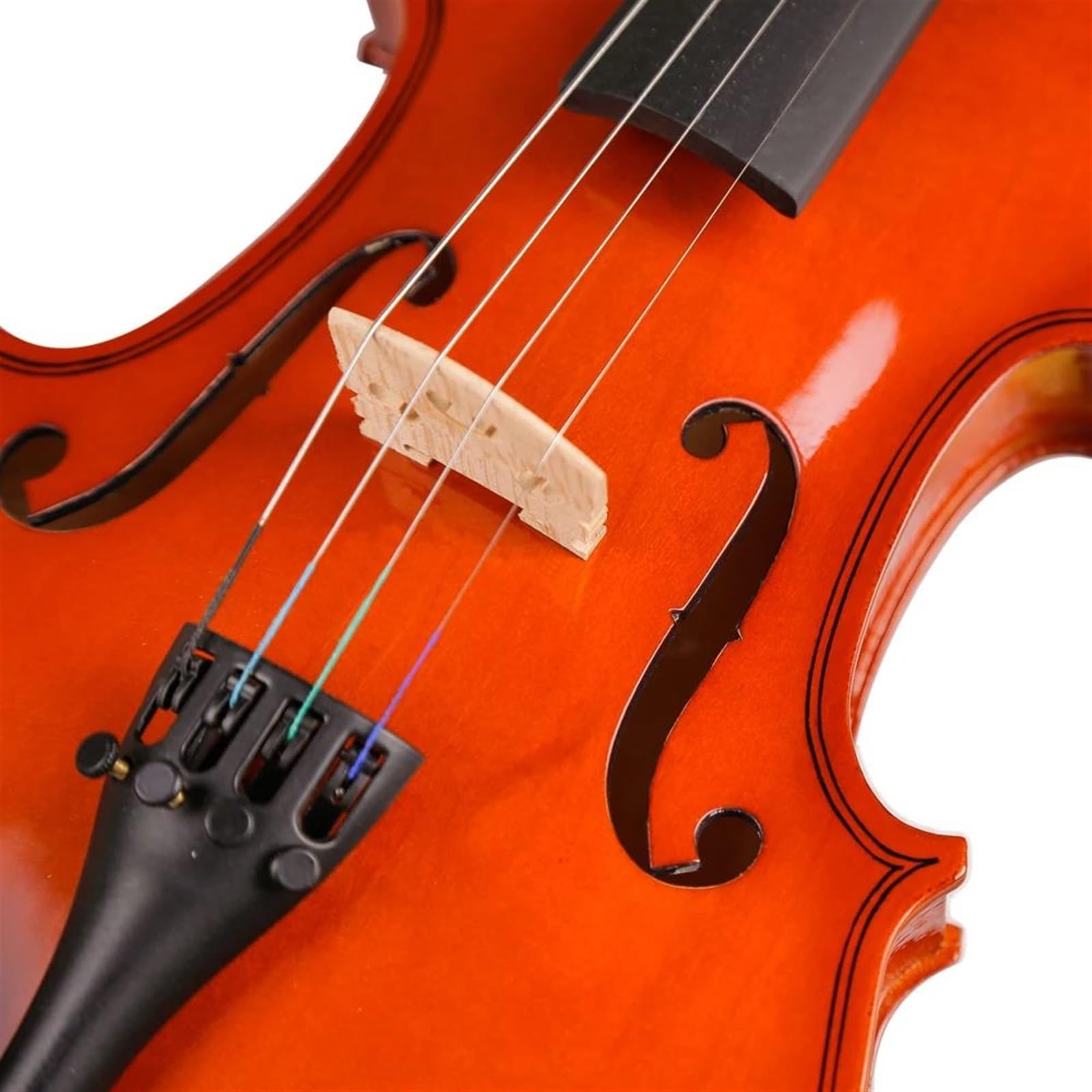 Violine Set Akustische Violine 4/4 3/4 1/8 1/4 1/2 Massivholz Anfänger mit Fall Bogen Saiten Komplettes Set Zubehör Violine (Color : 1/4)