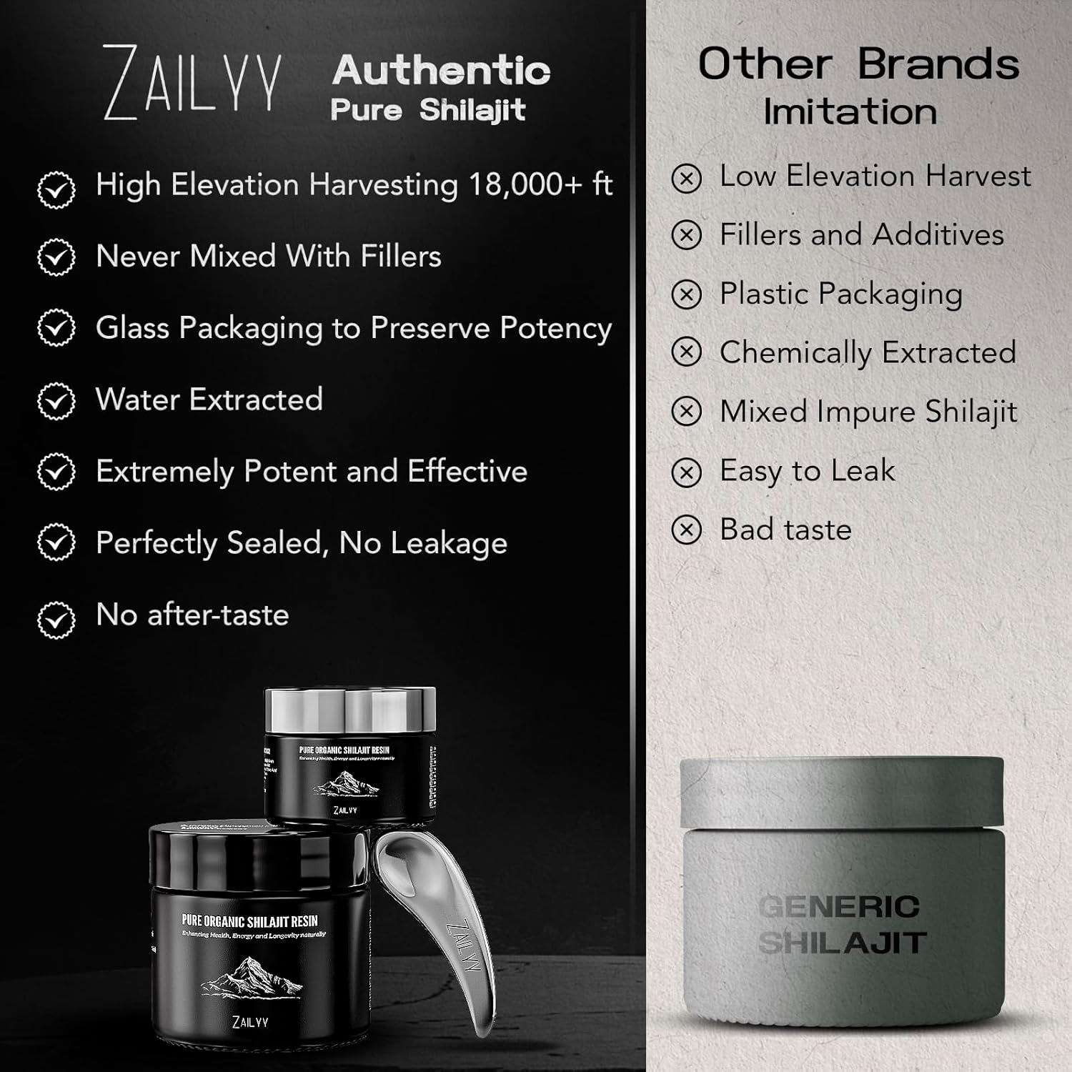 Pure Himalayan Organic Shilajit Resin Supplement 80g | Lab-Tested & Natural | Premium Grade with Fulvic Acid & Trace Minerals | Energy & Vitality Booster for Men & Women - Image 8