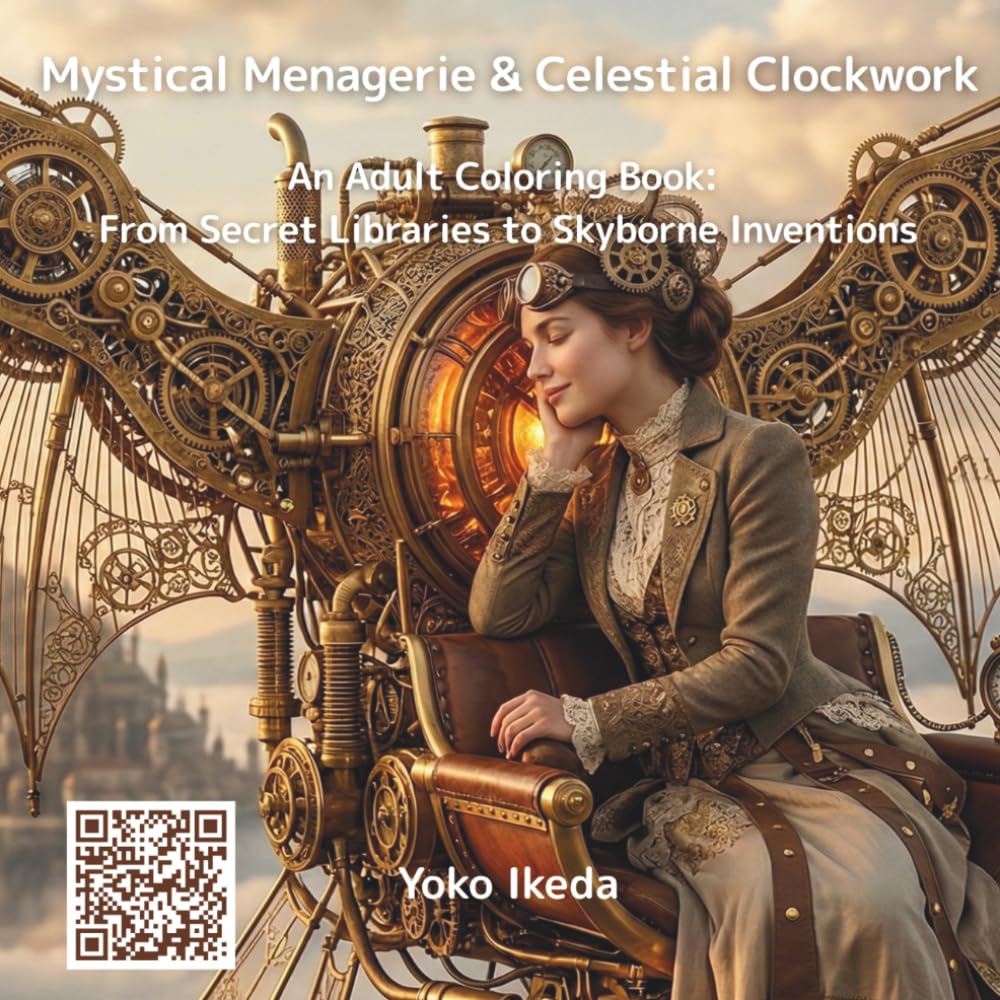 Mystical Menagerie & Celestial Clockwork: An Adult Coloring Book: From Secret Libraries to Skyborne Inventions (Adult Coloring Book of Imaginary Nook)