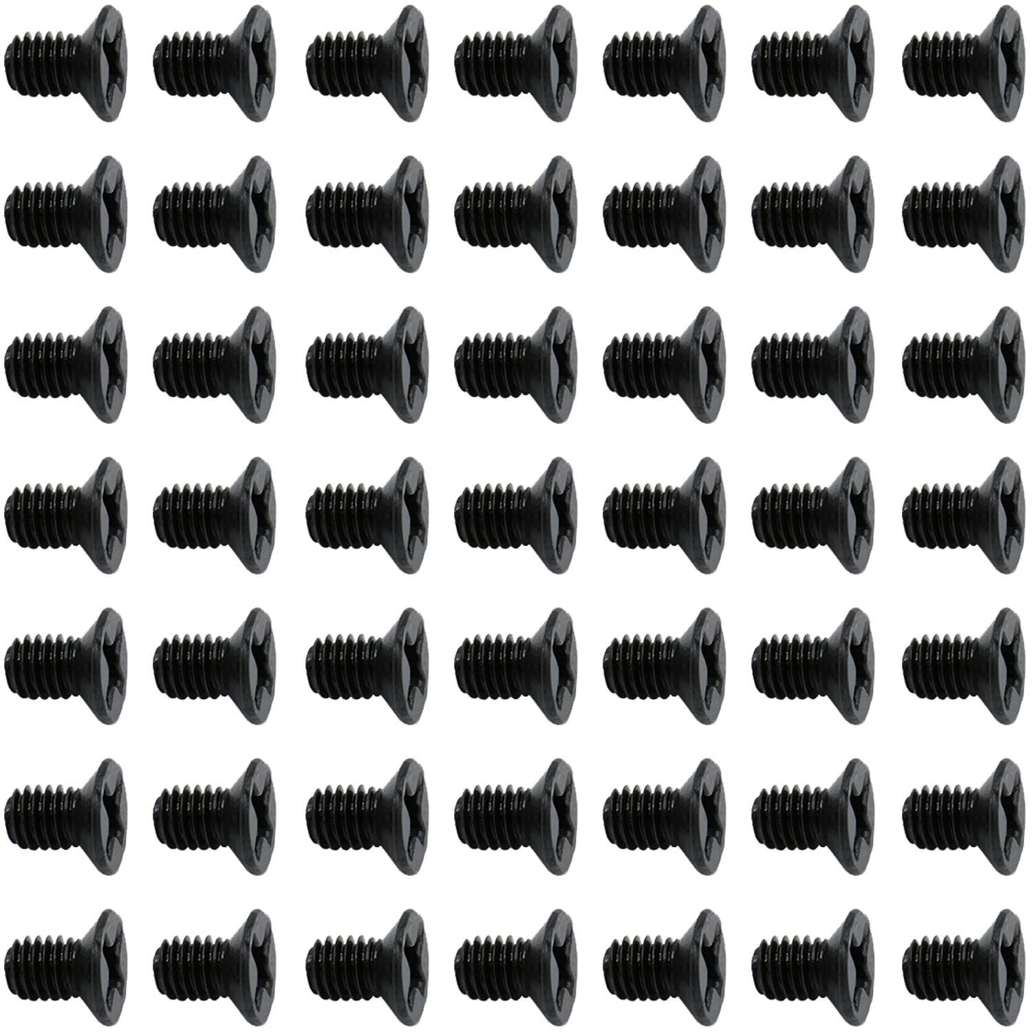 50Pcs Hard Drive Screws 2.5 inch,Stainless Flat Phillips Head HDD SSD M3 x 5mm Mounting Screw for Computer PC Laptop Case,2.5" Black