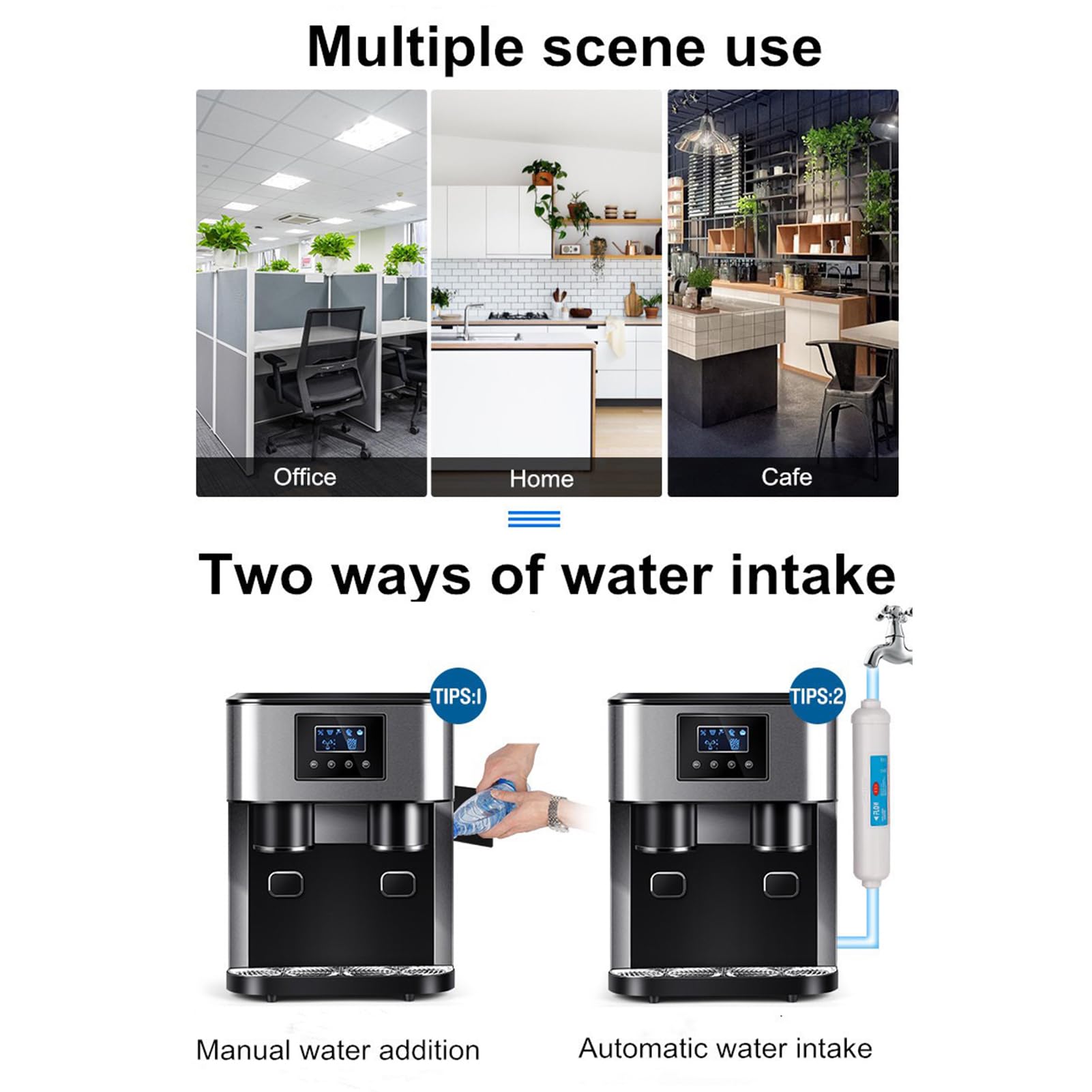 Electric Ice Crusher, Ice Maker Machine, Countertop Ice Maker, For Making Iced Tea And Coffee Etc, Home, Kitchen, Offiee And Bar on Fridge.com - View 3