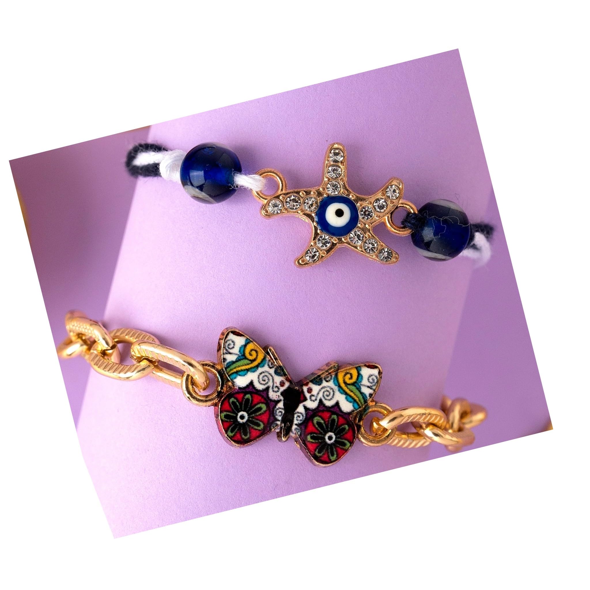 DECORATIVE BUCKETS Rakhi for kids |Sibling rakhi |Rakhi combo |rakhi for brother|rakhi for sister| |kids rakhi |rakhi for boys |evil eye rakhi| elephant rakhi| (STARFISH BUTTERFLY PAIR RAKHI) (B0D9P7QTR2) Amazon Price History, Amazon Price Tracker