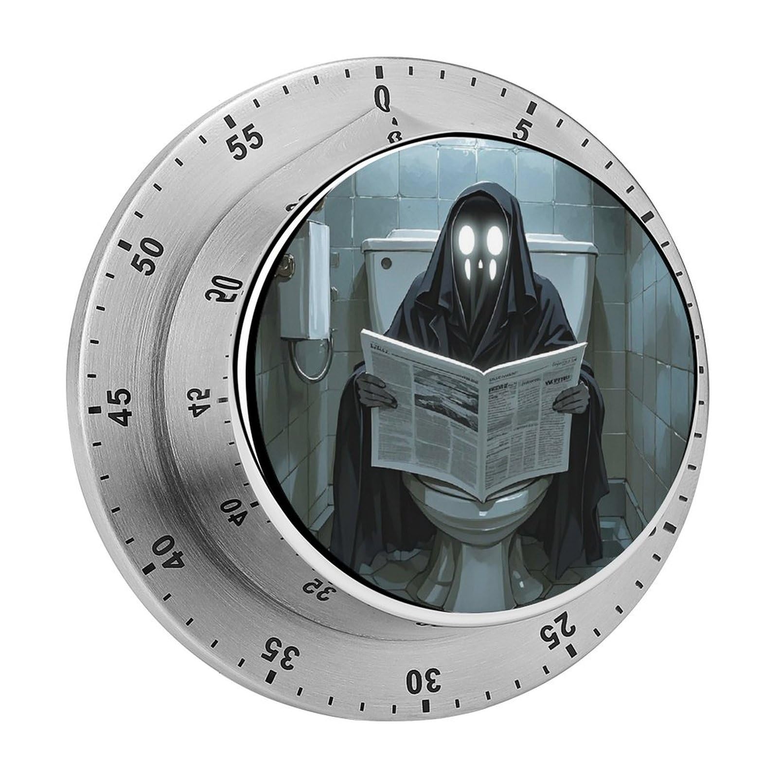 Ghosts in The Restroom Printed Waterproof Christmas Timer with Loud Alarm Outdoor Timer for Cooking Exercise Baking