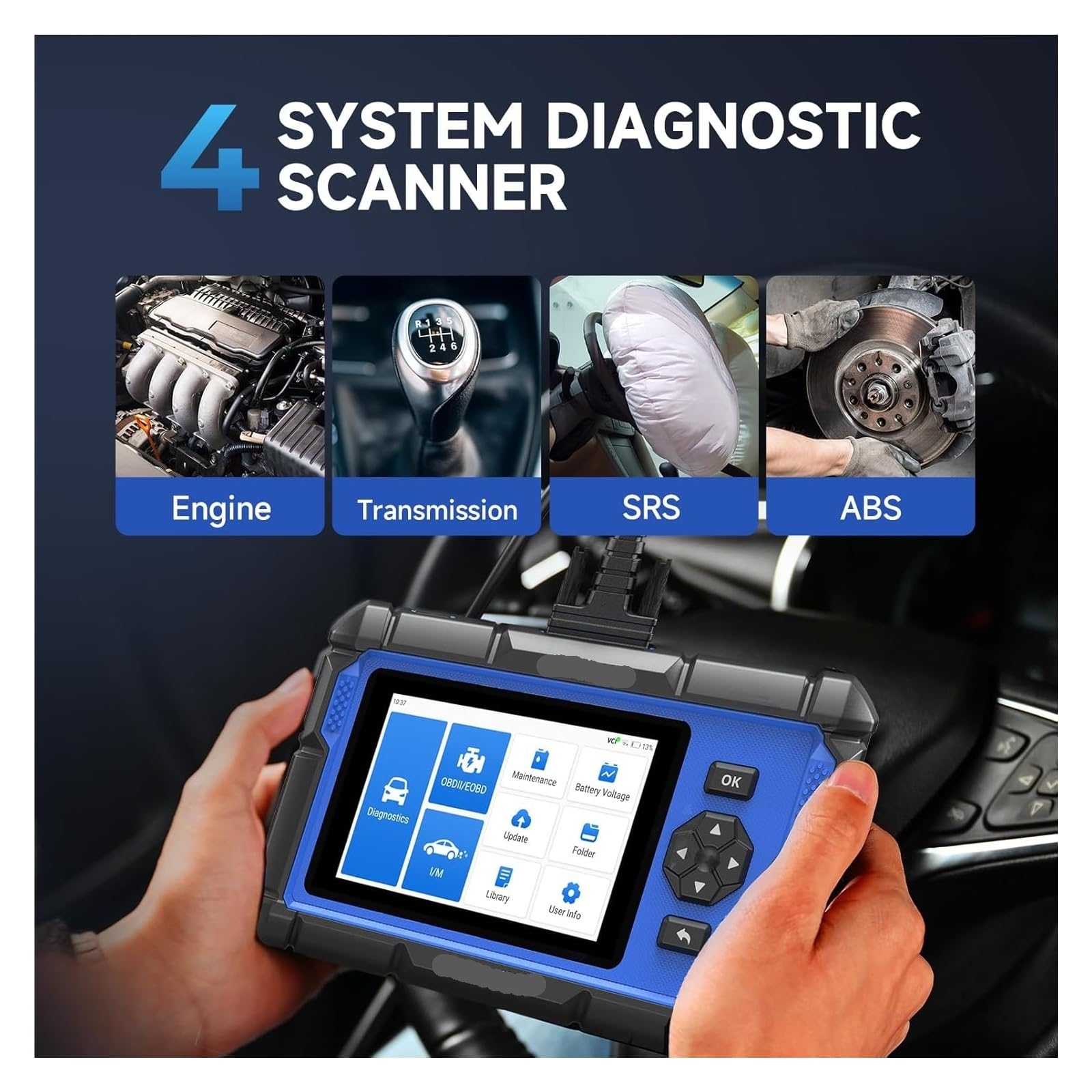 Skaner OBD2 Profesjonalne narzędzie diagnostyczne do samochodów ABS Poduszka powietrzna Olej EPB DPF TPMS BMS Narzędzie diagnostyczne