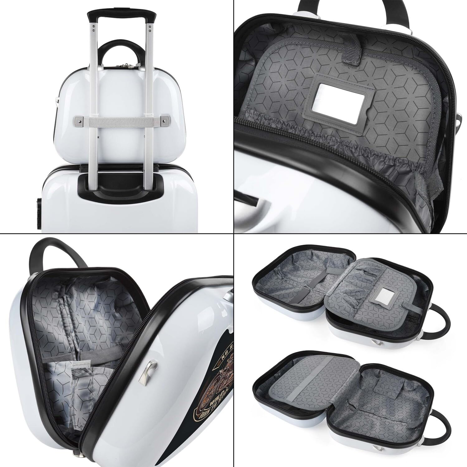 Kosmetikkoffer Hartschale Groß, Beautycase Damen, Trolley & Handgepäck Koff