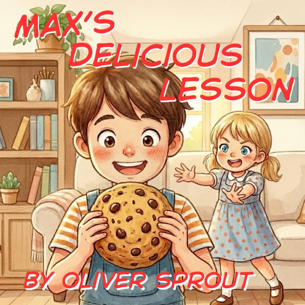 Max’s Delicious Lesson: A Sweet and Engaging Kids Book About Sharing, Sibling Love, Friendship, and Good Manners (Ages 3-6)