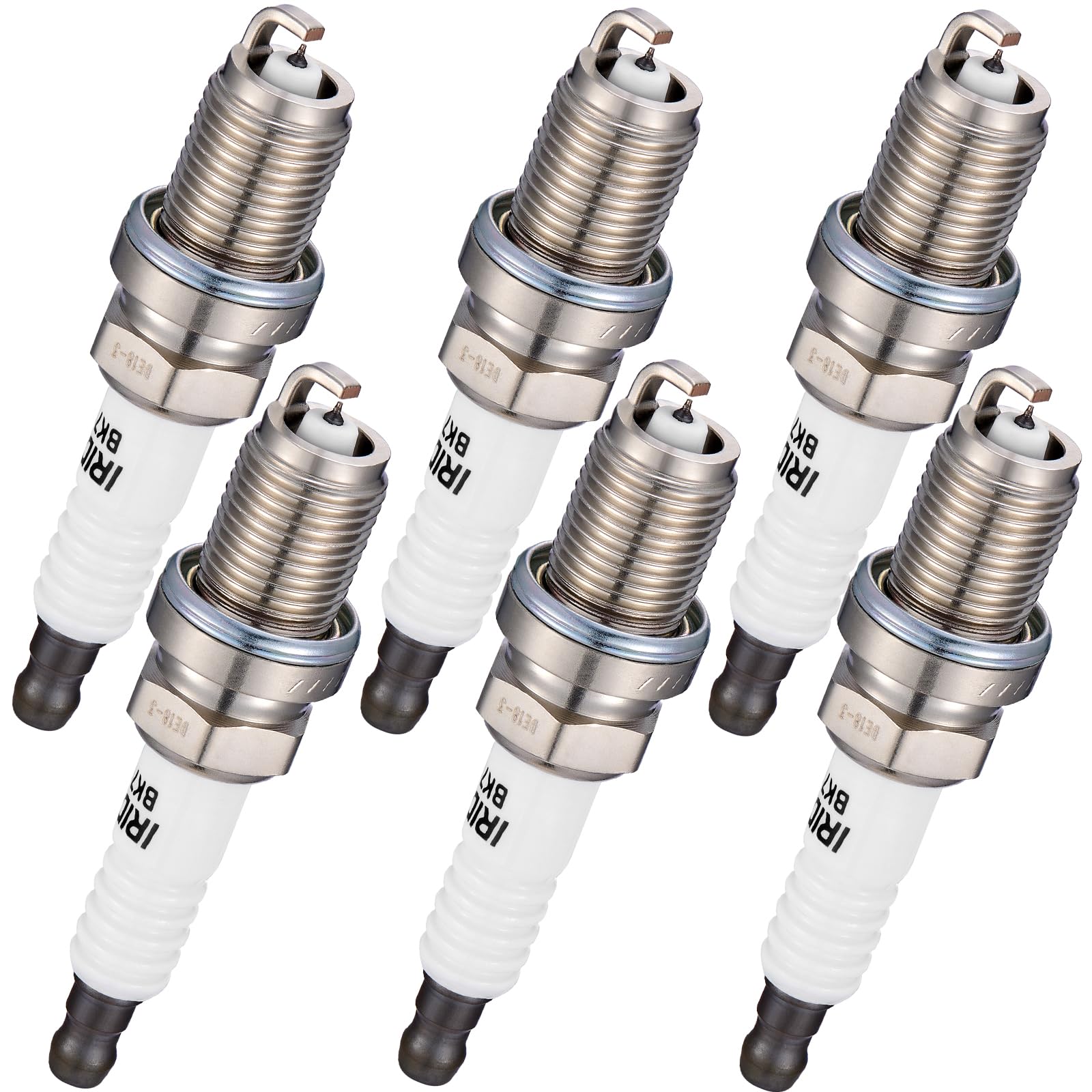 BDFHYK 2667 Iridium Spark Plugs 6PCS for Porsche and compatible vehicles