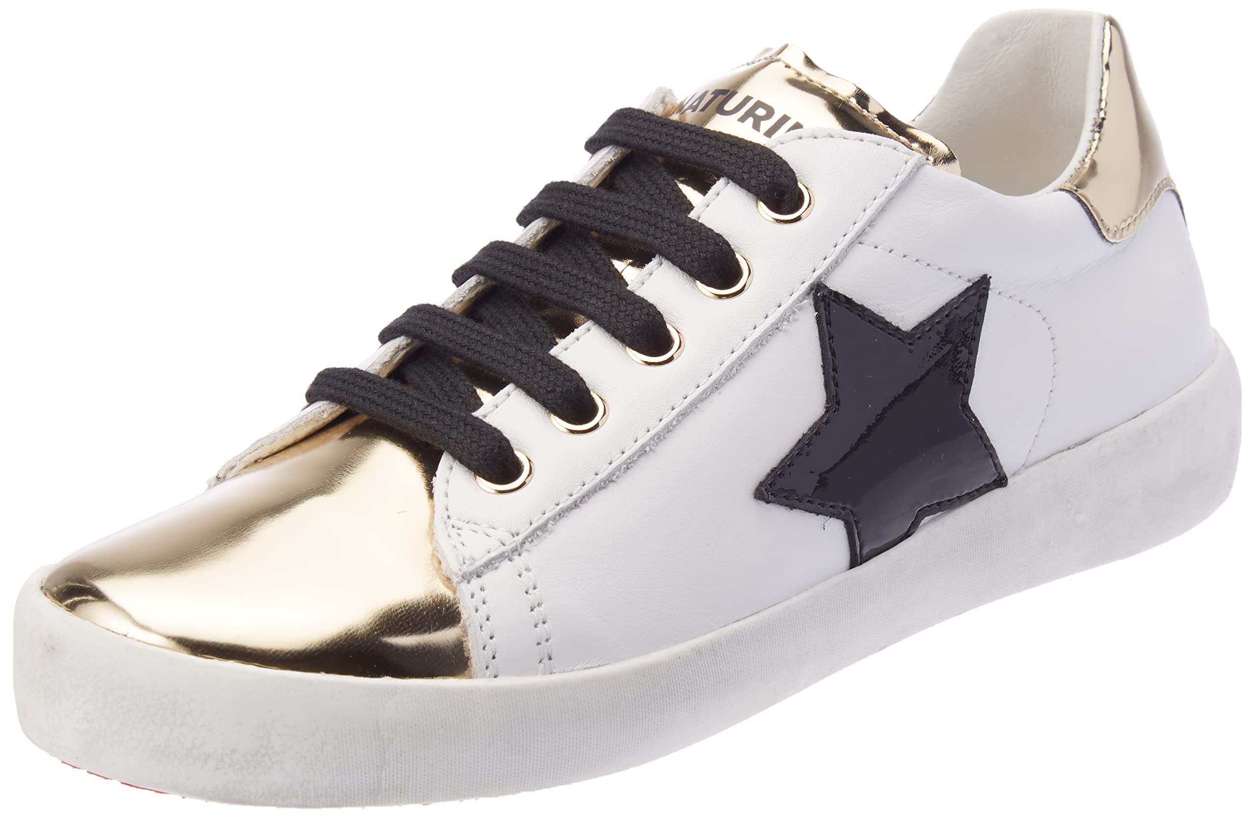 Naturino Annie Zip Sneakers Platinum/Black, 34 EU