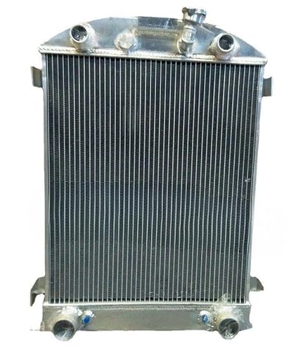 FSMOTO Radiateur en aluminium pour camionnette F-ord avec moteur à tête plate 1932 32 AT
