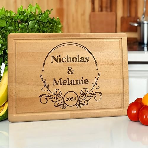 Miniatura 7 de Personalized Cutting Board, Christmas Gift, Wedding Present for Couple, Housewarming Gift for New Home, Custom Gift for Mom Dad, Unique Keepsake for
